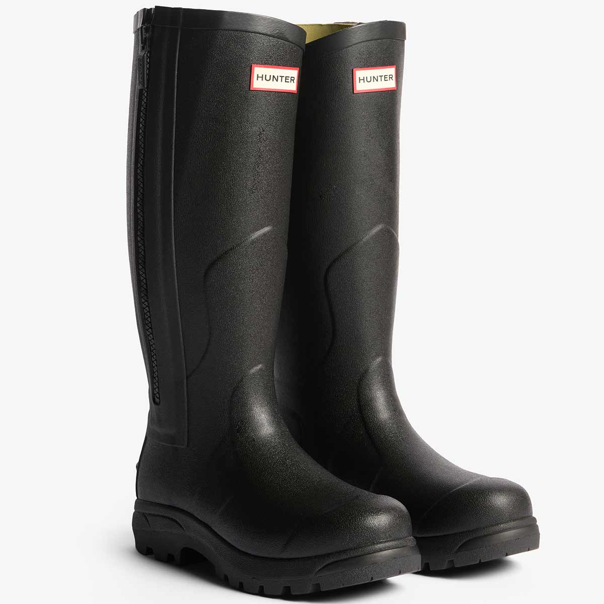Hunter Balmoral MKII Full Zip Wellington Boots - Black Hunter Balmoral MKII Full Zip Wellington Boots - Black