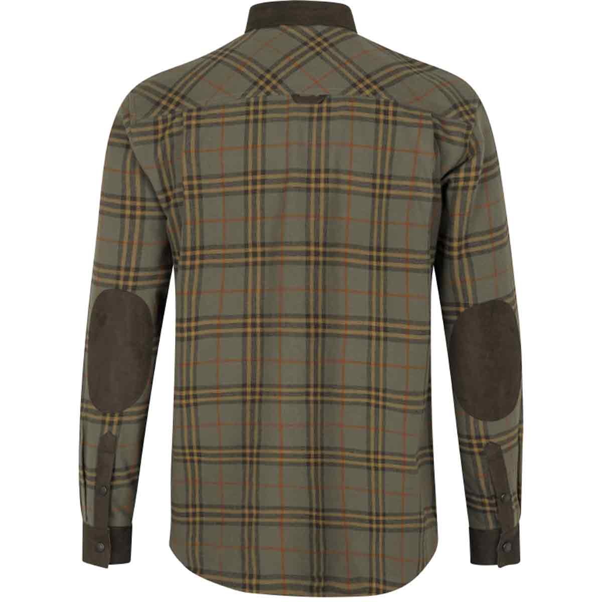 Seeland Banff Cotton Checked Shirt in Green - rear Seeland Banff Cotton Checked Shirt in Green - rear