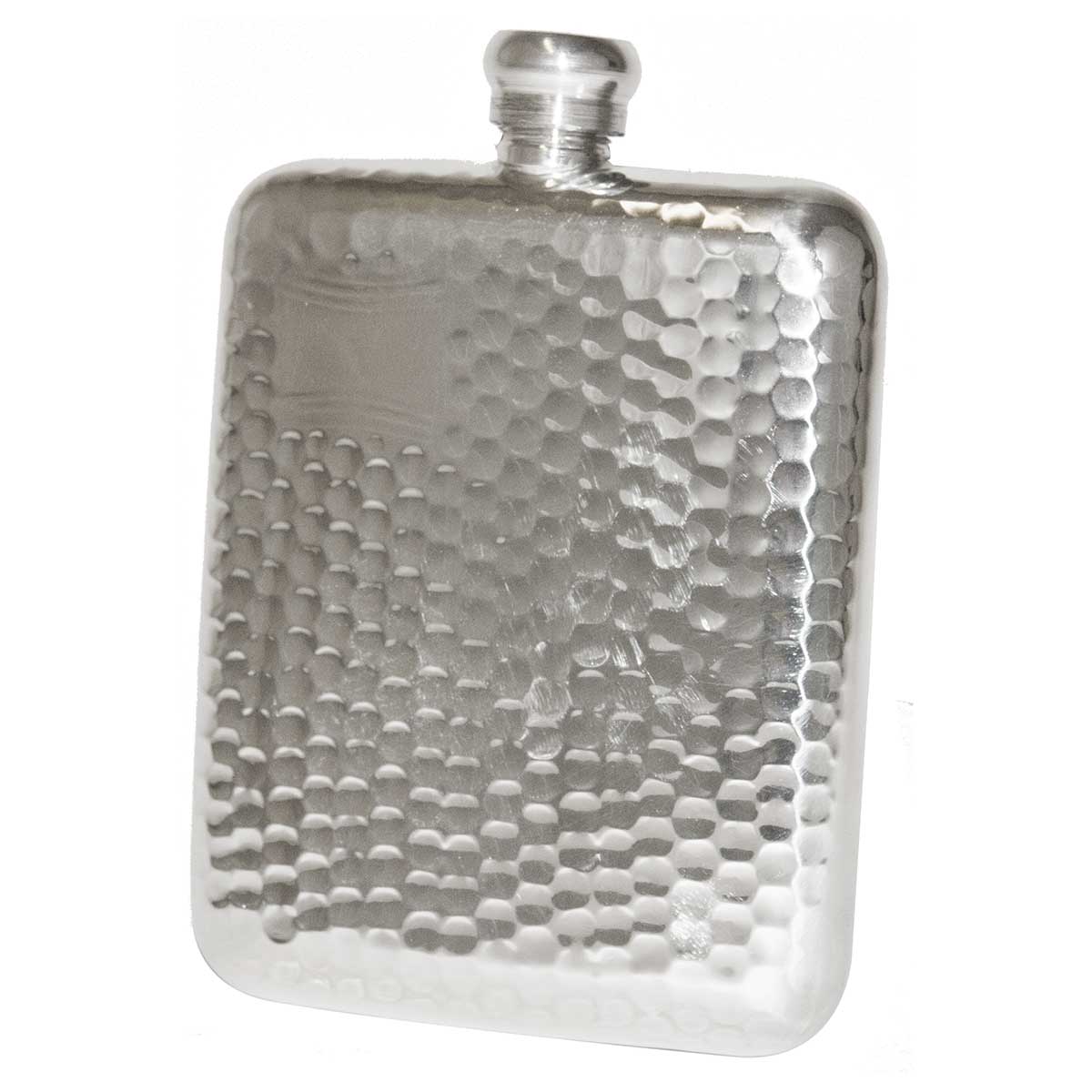 Bisley 6oz Half Hammered Hip Flask Bisley 6oz Half Hammered Hip Flask