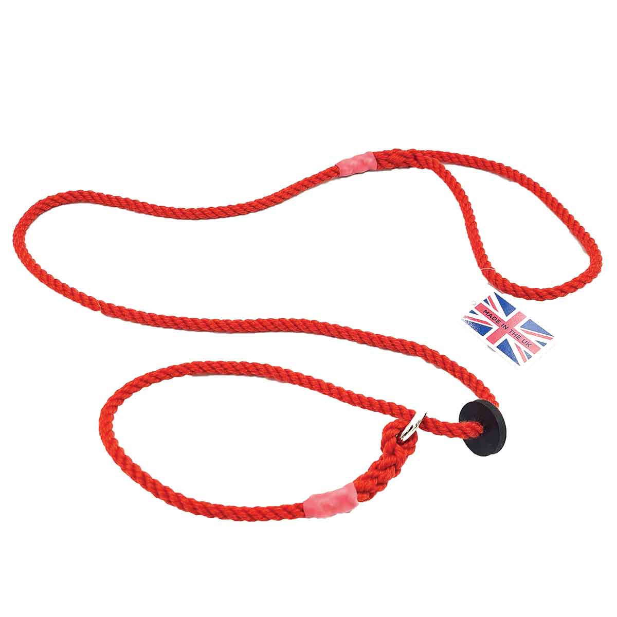 Bisley Deluxe 6mm Dog Lead Red Bisley Deluxe 6mm Dog Lead Red