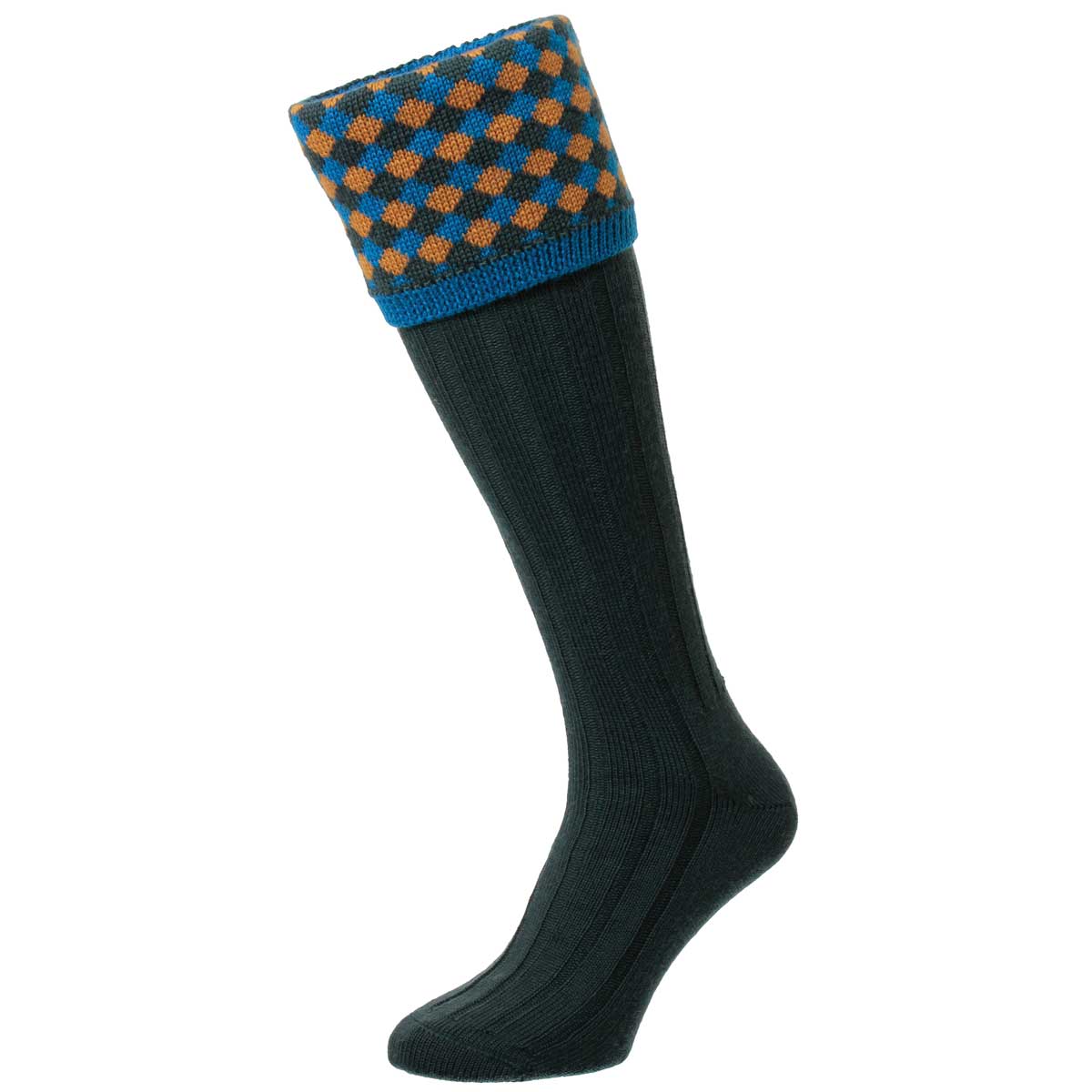 Bisley Hadleigh Diamond Harlequin Shooting Socks - racing green Bisley Hadleigh Diamond Harlequin Shooting Socks - racing green