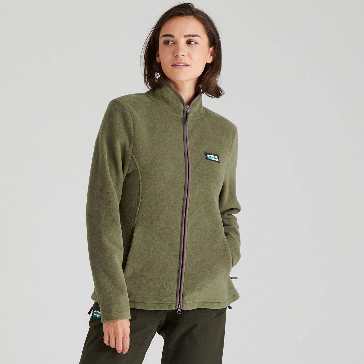 Ridgeline Women's Brenna Fleece Jacket - Ivy Green - Front Ridgeline Women's Brenna Fleece Jacket - Ivy Green - Front