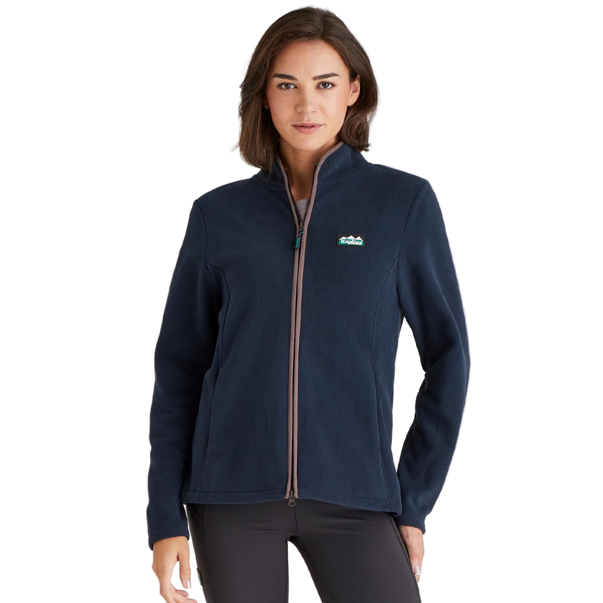Ridgeline Women's Brenna Fleece Jacket - Navy - Front Ridgeline Women's Brenna Fleece Jacket - Navy - Front