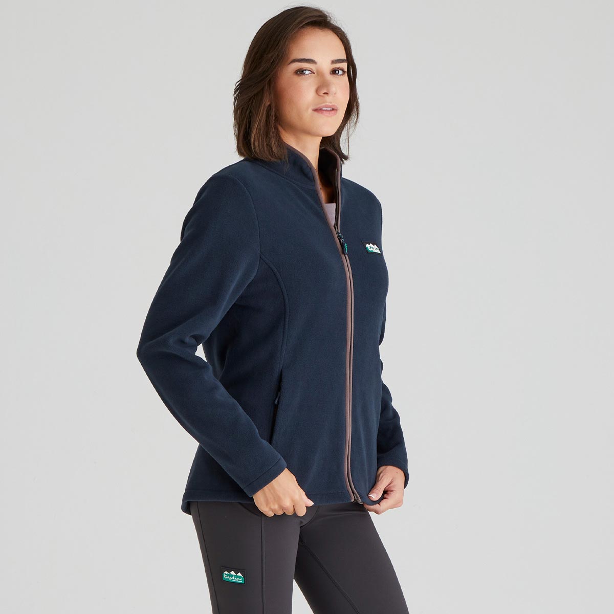 Ridgeline Women's Brenna Fleece Jacket - Navy - Side Ridgeline Women's Brenna Fleece Jacket - Navy - Side
