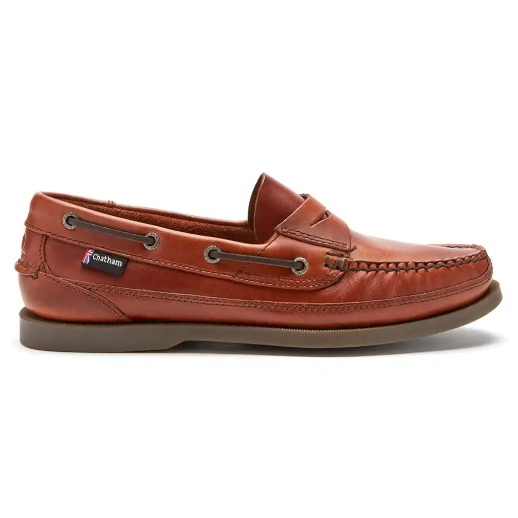 Chatham Gaff II G2 Men's Deck Shoes- Chestnut- right side view Chatham Gaff II G2 Men's Deck Shoes- Chestnut- right side view