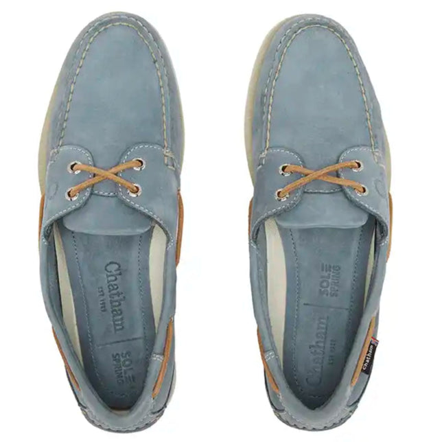 Chatham Compass II G2 Men's Deck Shoes- Sky Blue- top view Chatham Compass II G2 Men's Deck Shoes- Sky Blue- top view