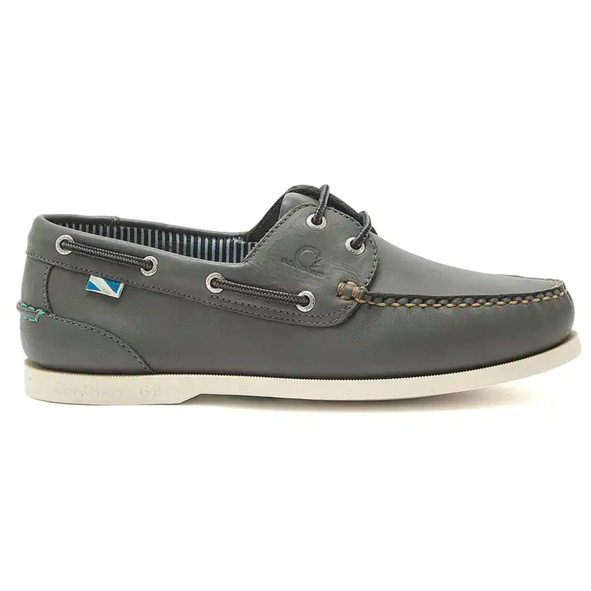 Chatham Crew G2 Men's Deck Shoes- Dark Grey- side Chatham Crew G2 Men's Deck Shoes- Dark Grey- side