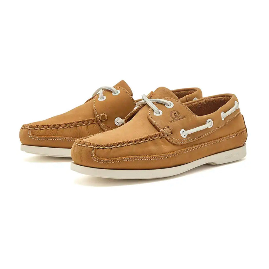 Chatham Pier Lady Women's Deck Shoes- Tan- full view Chatham Pier Lady Women's Deck Shoes- Tan- full view