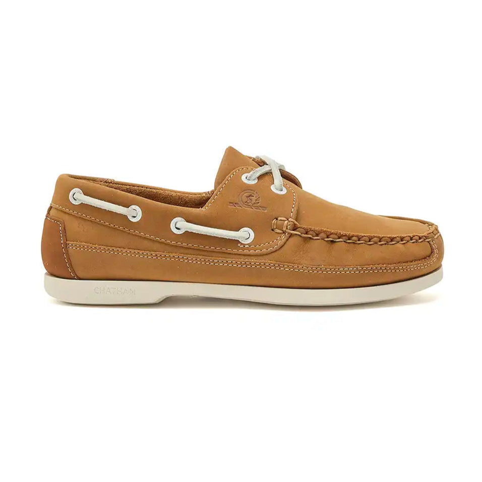 Chatham Pier Lady Women's Deck Shoe- Tan- right side view Chatham Pier Lady Women's Deck Shoe- Tan- right side view
