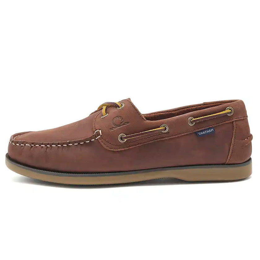 Chatham Whitstable Men's Deck Shoes - Burgundy - Left Shoe Chatham Whitstable Men's Deck Shoes - Burgundy - Left Shoe
