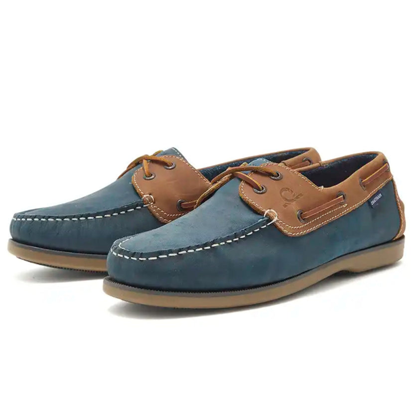 Chatham Whitstable Men's Deck Shoes - Navy/Tan - Pair Chatham Whitstable Men's Deck Shoes - Navy/Tan - Pair