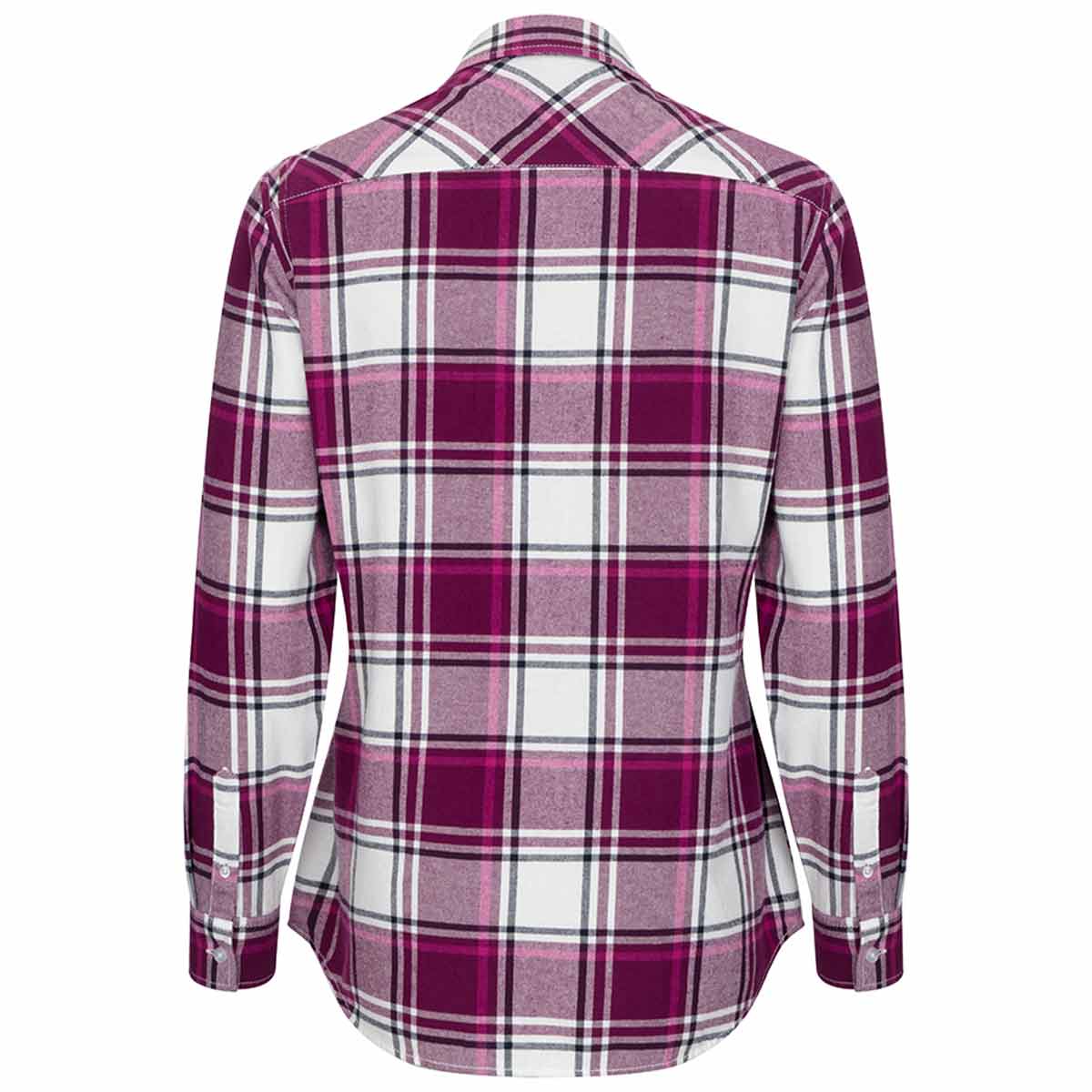 Caitlyn Check Flannel Shirt - Womens - Back Caitlyn Check Flannel Shirt - Womens - Back