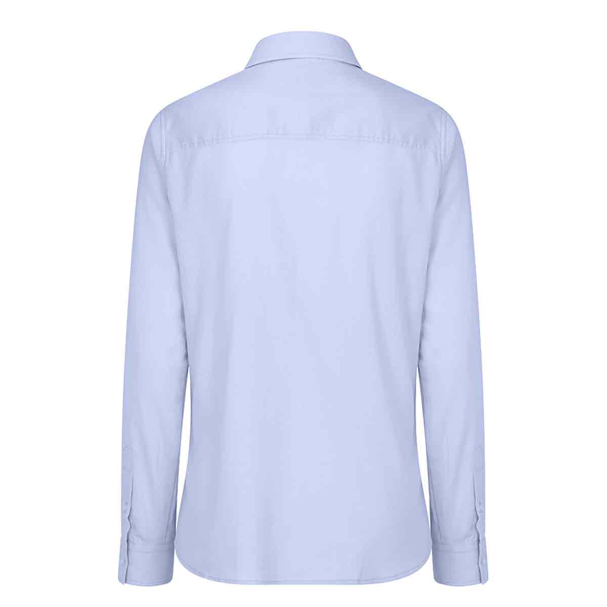 Blue Callie Twill Check Shirt - Rear Blue Callie Twill Check Shirt - Rear