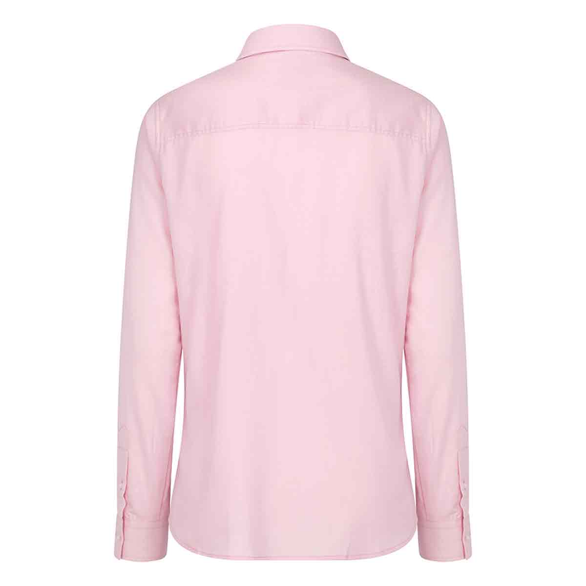 Pink Callie Twill Check Shirt - Rear Pink Callie Twill Check Shirt - Rear