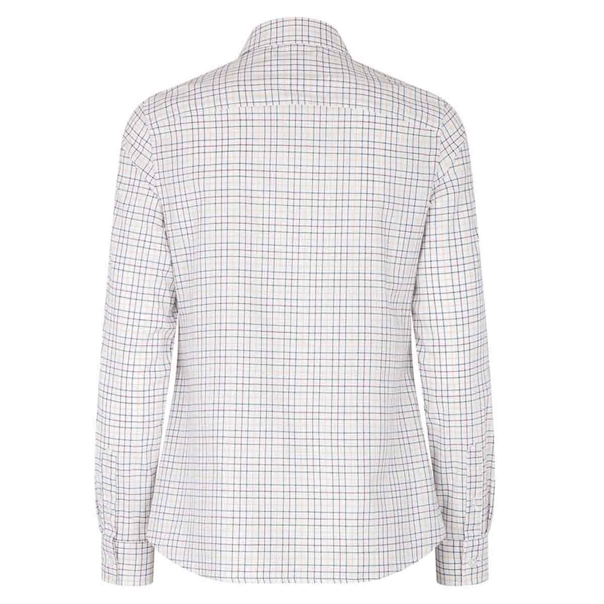 Callie Twill Check Shirt White, Green, Yellow Red - Rear Callie Twill Check Shirt White, Green, Yellow Red - Rear