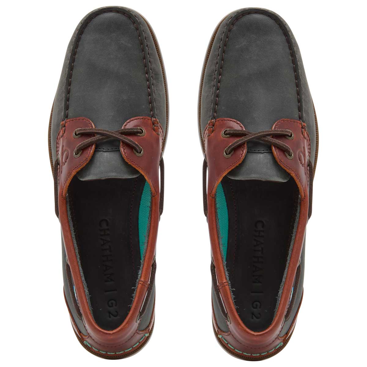 Chatham Bermuda II G2 Men's Deck Shoes - Navy/Seahorse - Top View Chatham Bermuda II G2 Men's Deck Shoes - Navy/Seahorse - Top View