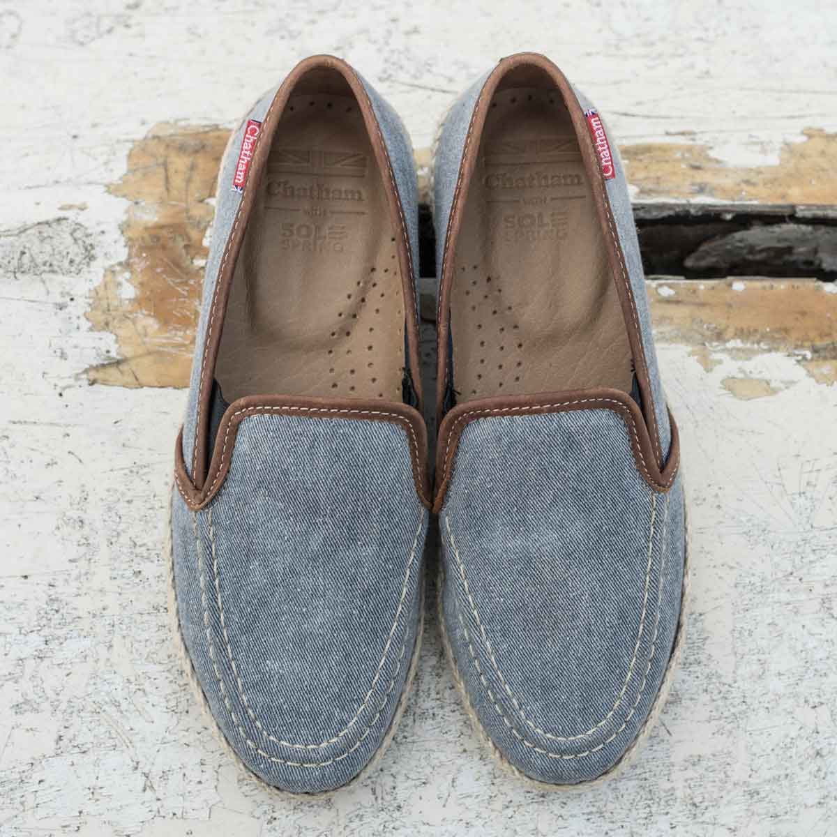 Chatham Dove Espadrill Slip On Shoe - denim Chatham Dove Espadrill Slip On Shoe - denim