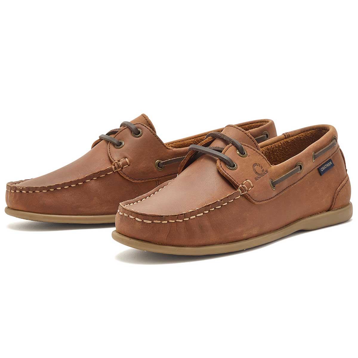 Chatham Penang Lady Women's Deck Shoes - Dark Tan - Pair Chatham Penang Lady Women's Deck Shoes - Dark Tan - Pair