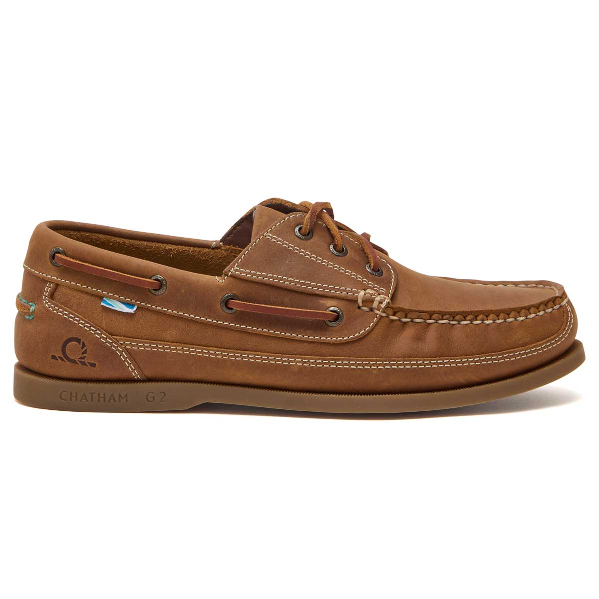 Chatham Rockwell II G2 Wide Fit Men's Deck Shoes - Walnut - Right Chatham Rockwell II G2 Wide Fit Men's Deck Shoes - Walnut - Right