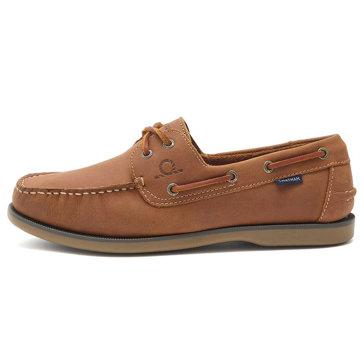 Chatham Whitstable Men's Deck Shoes - Tan - Left Chatham Whitstable Men's Deck Shoes - Tan - Left