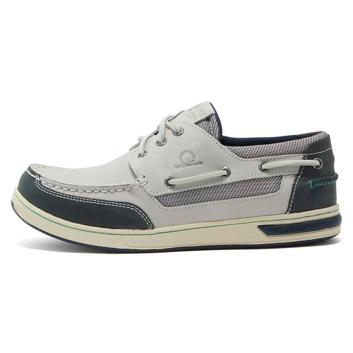 Chatham Buton G2 Men's Deck Shoes - Off White/Navy - Left Chatham Buton G2 Men's Deck Shoes - Off White/Navy - Left