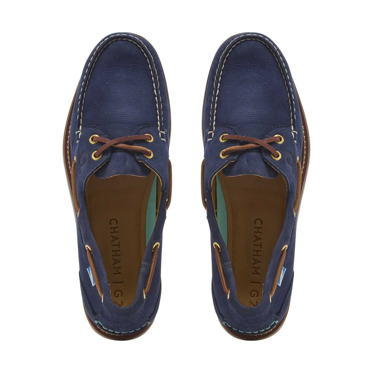 Chatham Lyme G2 Deck Shoes - Navy - Above Chatham Lyme G2 Deck Shoes - Navy - Above