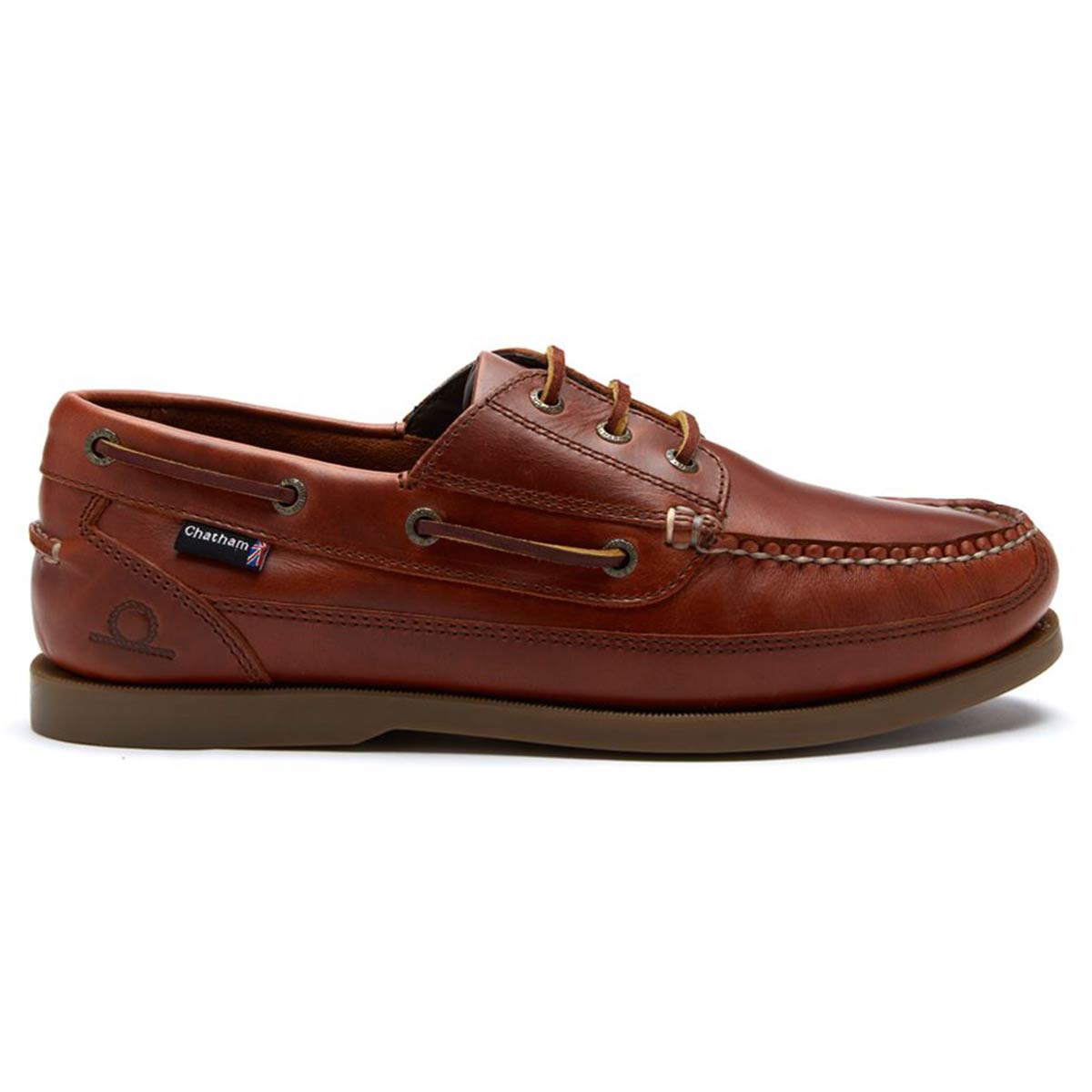 Chatham Rockwell II G2 Wide Fit Men's Deck Shoes - Chestnut - Right Chatham Rockwell II G2 Wide Fit Men's Deck Shoes - Chestnut - Right