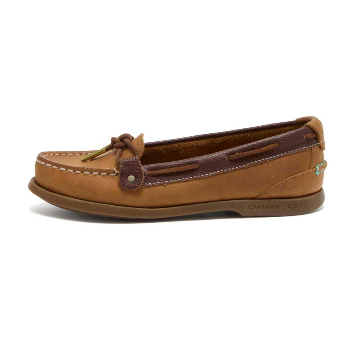 Chatham Rota Lady G2 Women's Deck Shoes - Walnut/Brown Snake - Left Chatham Rota Lady G2 Women's Deck Shoes - Walnut/Brown Snake - Left