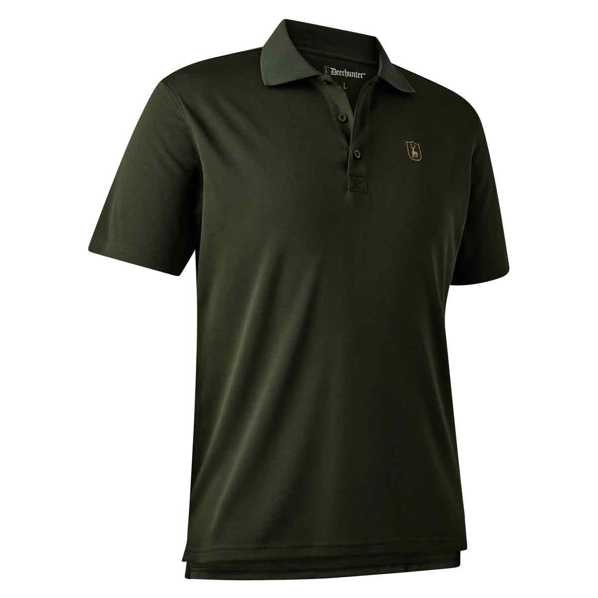 Deerhunter Climate Polo Shirt with 37.5® Technology - front view Deerhunter Climate Polo Shirt with 37.5® Technology - front view