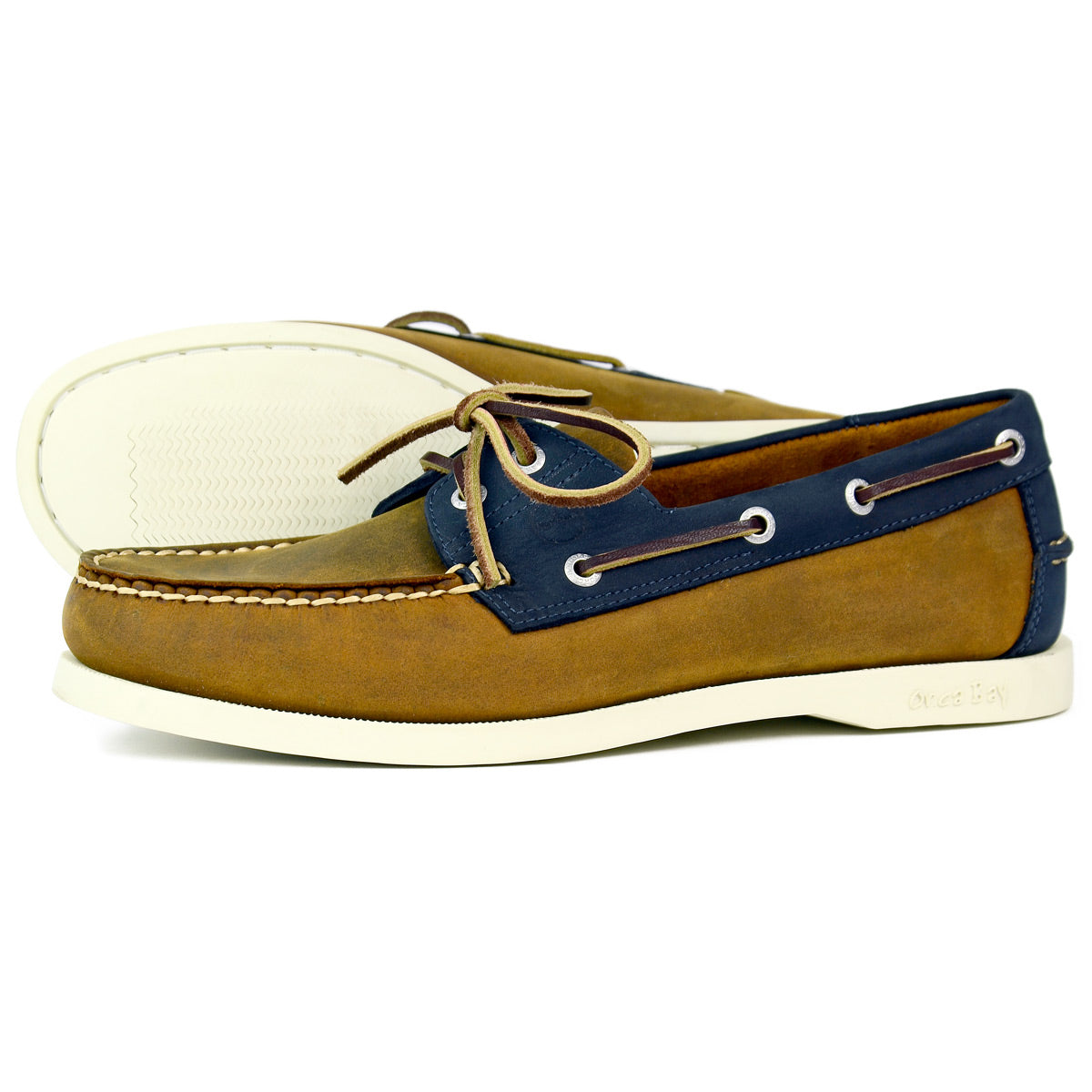 Orca Bay Clovelly Mens Deck Shoes Sand Navy Orca Bay Clovelly Mens Deck Shoes Sand Navy