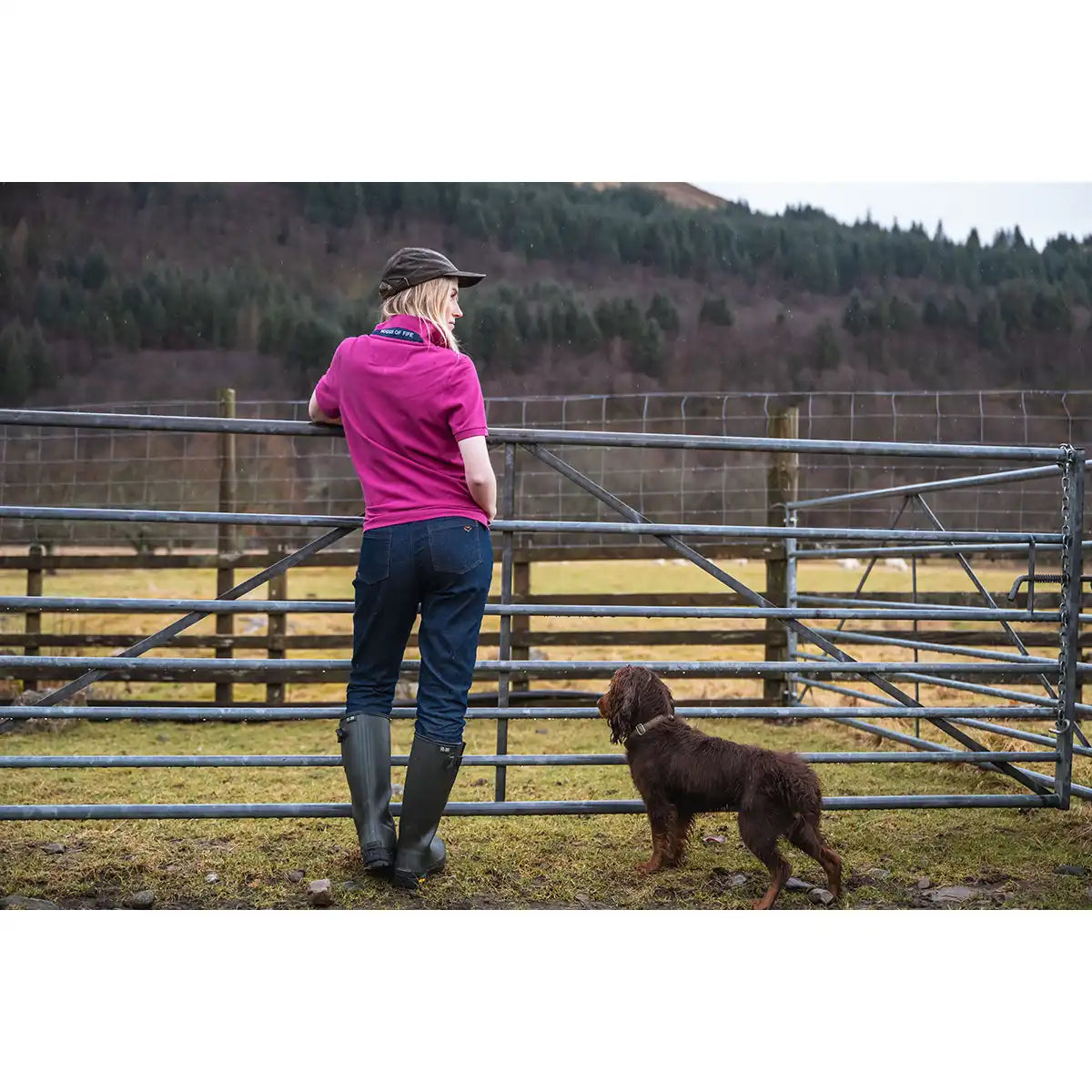 Hoggs of Fife Cora Ladies Pique Polo Shirt Hoggs of Fife Cora Ladies Pique Polo Shirt