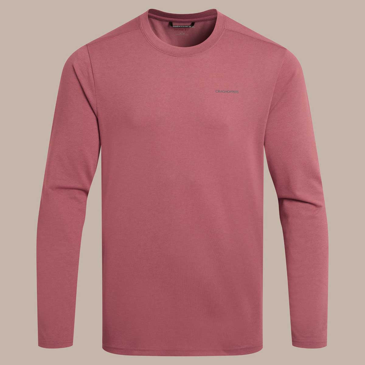 Craghoppers NosiLife Abel Long Sleeved T-Shirt - Atlas Red Craghoppers NosiLife Abel Long Sleeved T-Shirt - Atlas Red