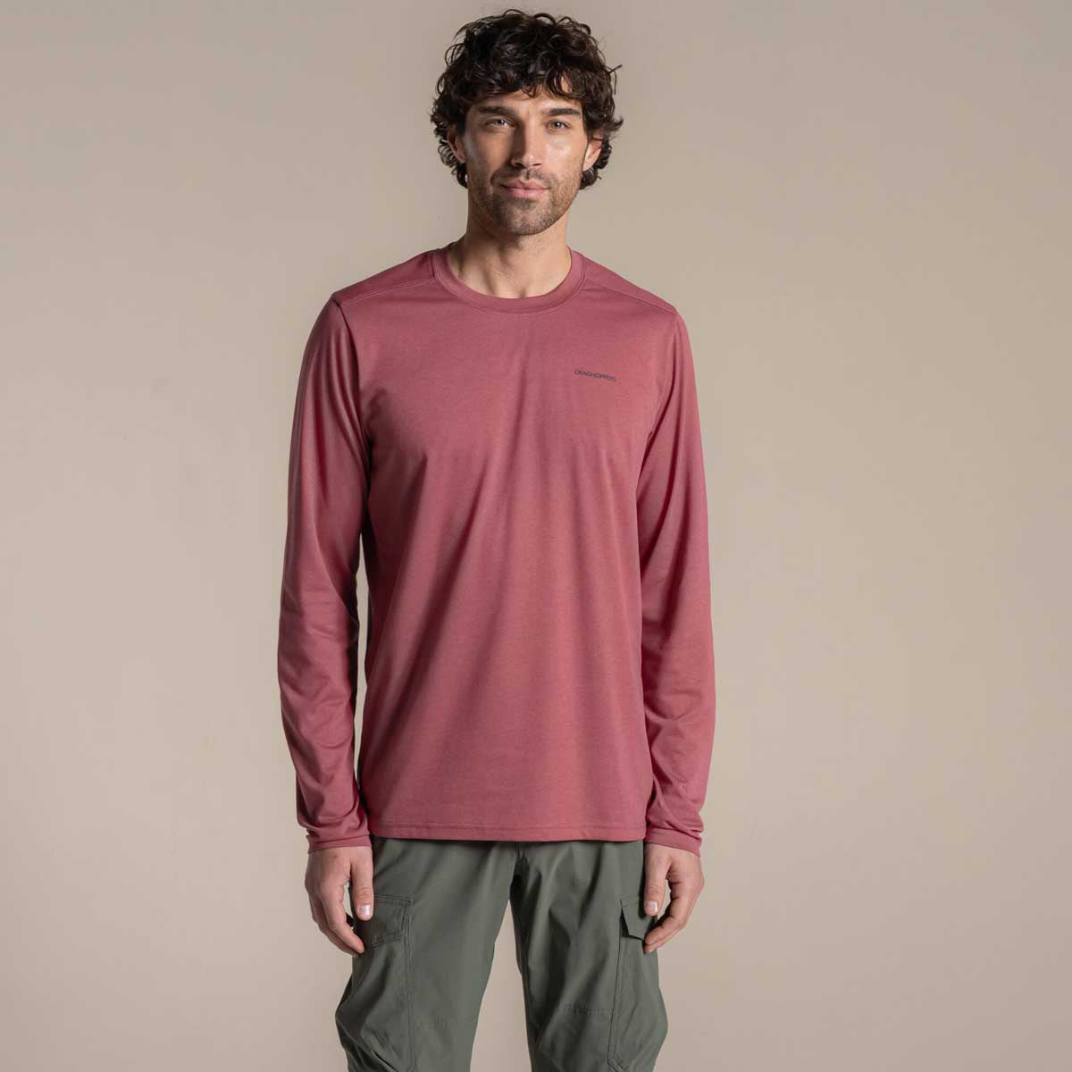 Craghoppers NosiLife Abel Long Sleeved T-Shirt - Atlas Red Craghoppers NosiLife Abel Long Sleeved T-Shirt - Atlas Red