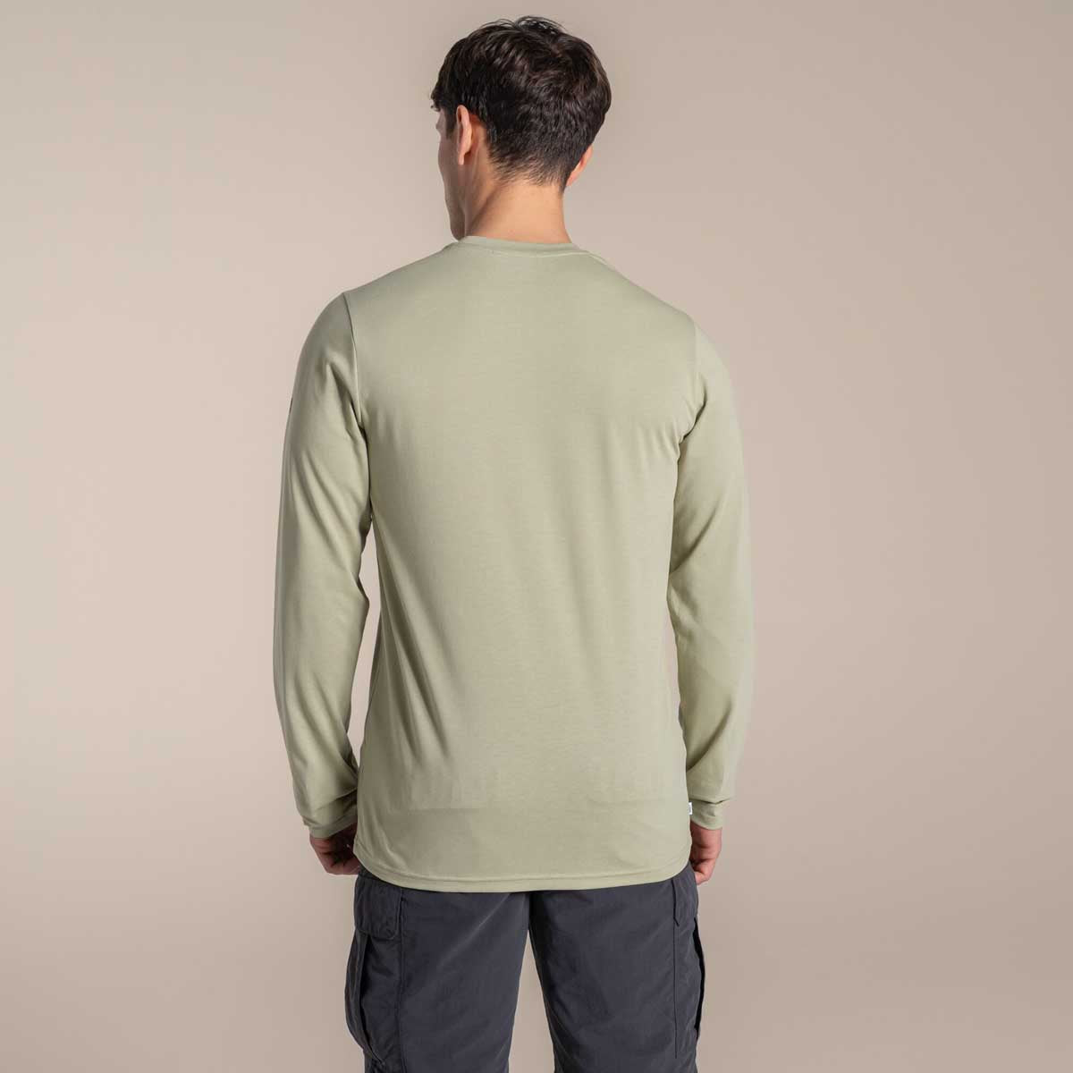 Craghoppers NosiLife Abel Long Sleeved T-Shirt - Bay Leaf - Rear Craghoppers NosiLife Abel Long Sleeved T-Shirt - Bay Leaf - Rear