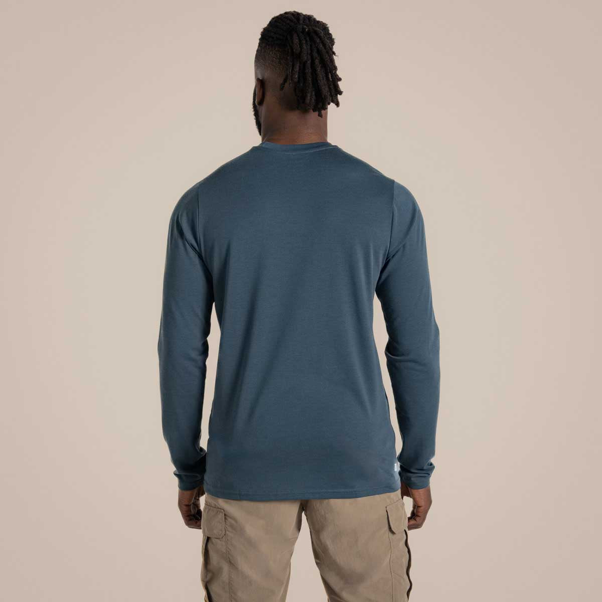 Craghoppers NosiLife Abel Long Sleeved T-Shirt - Blue Stone - Rear Craghoppers NosiLife Abel Long Sleeved T-Shirt - Blue Stone - Rear