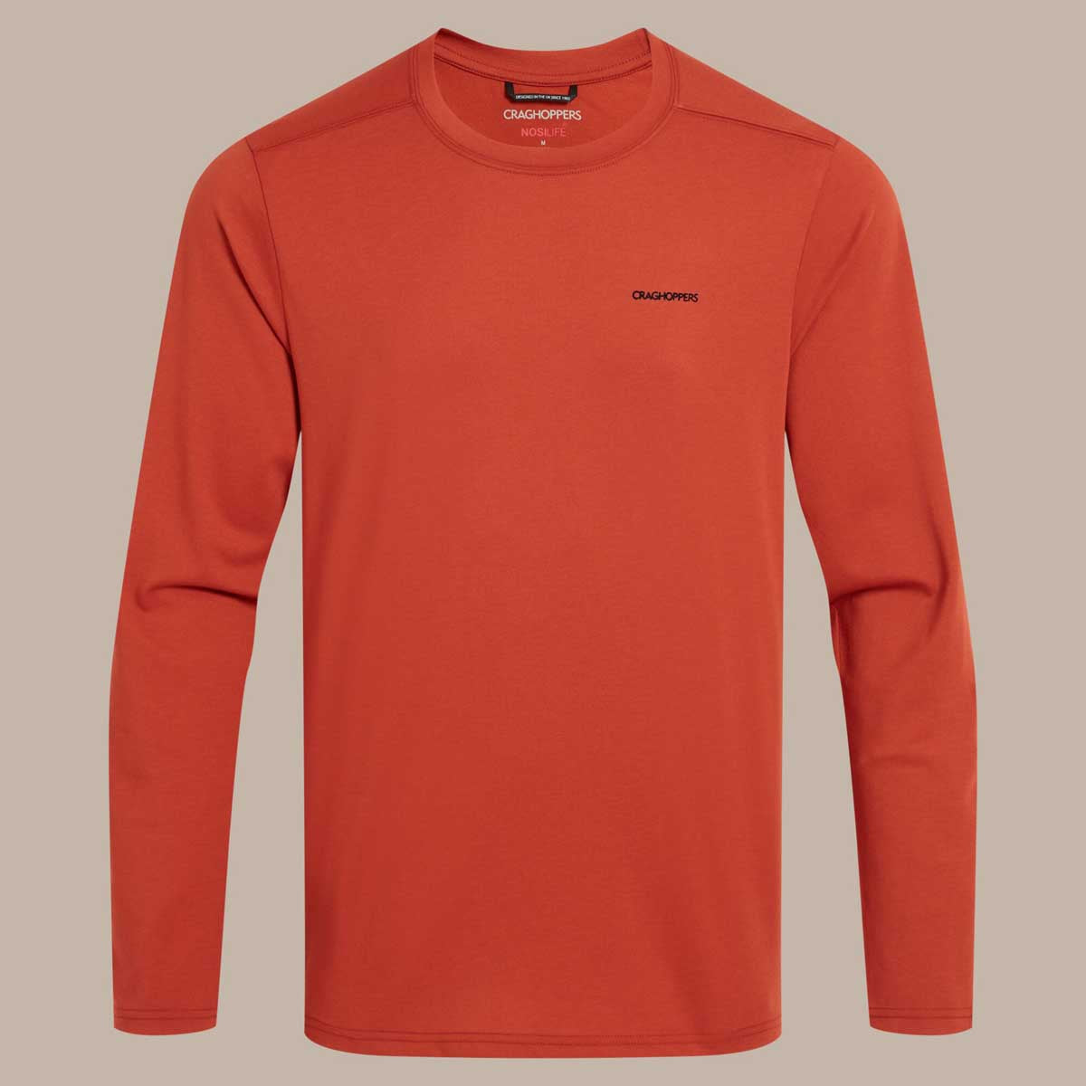 Craghoppers NosiLife Abel Long Sleeved T-Shirt - Red Beach Craghoppers NosiLife Abel Long Sleeved T-Shirt - Red Beach
