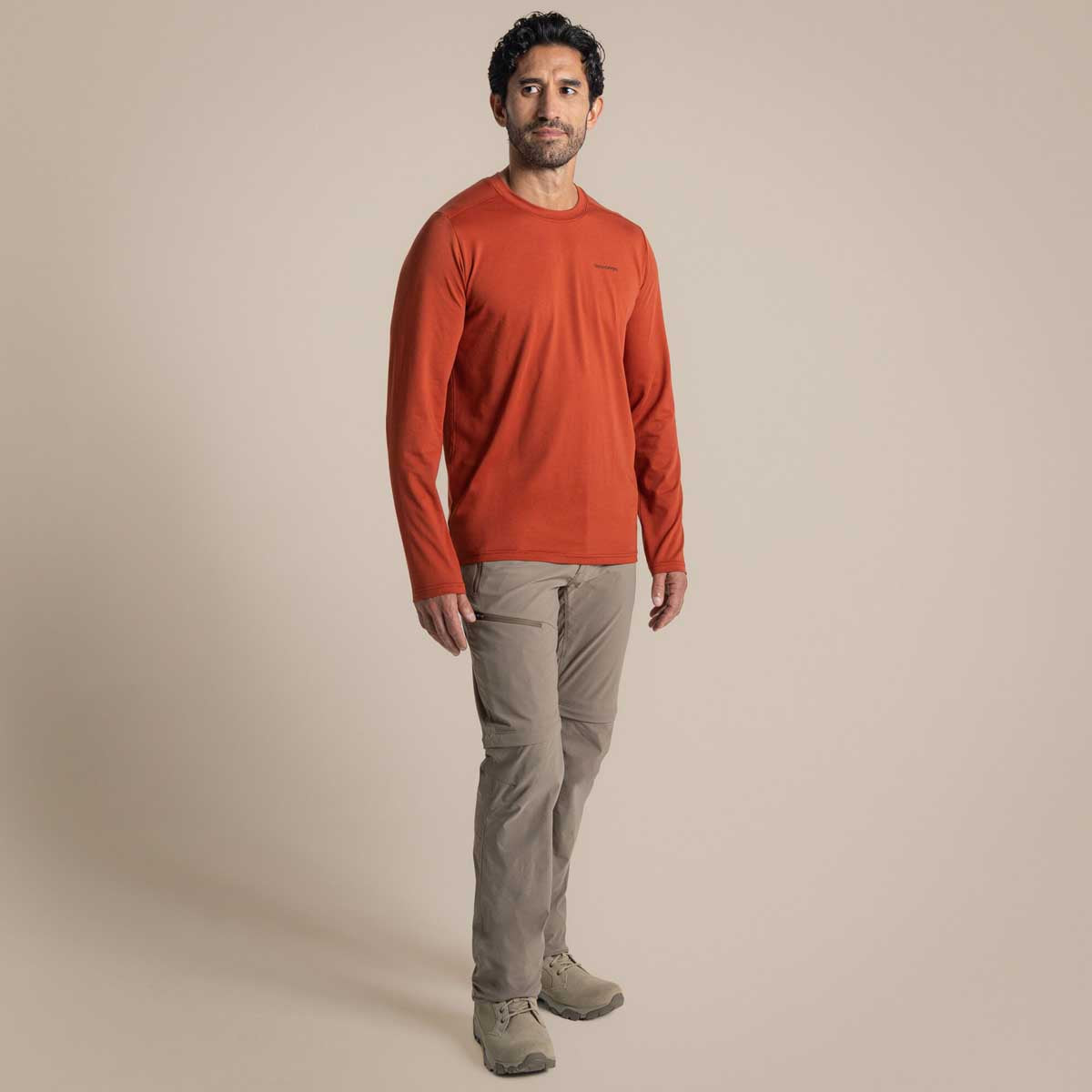 Craghoppers NosiLife Abel Long Sleeved T-Shirt - Red Beach Craghoppers NosiLife Abel Long Sleeved T-Shirt - Red Beach