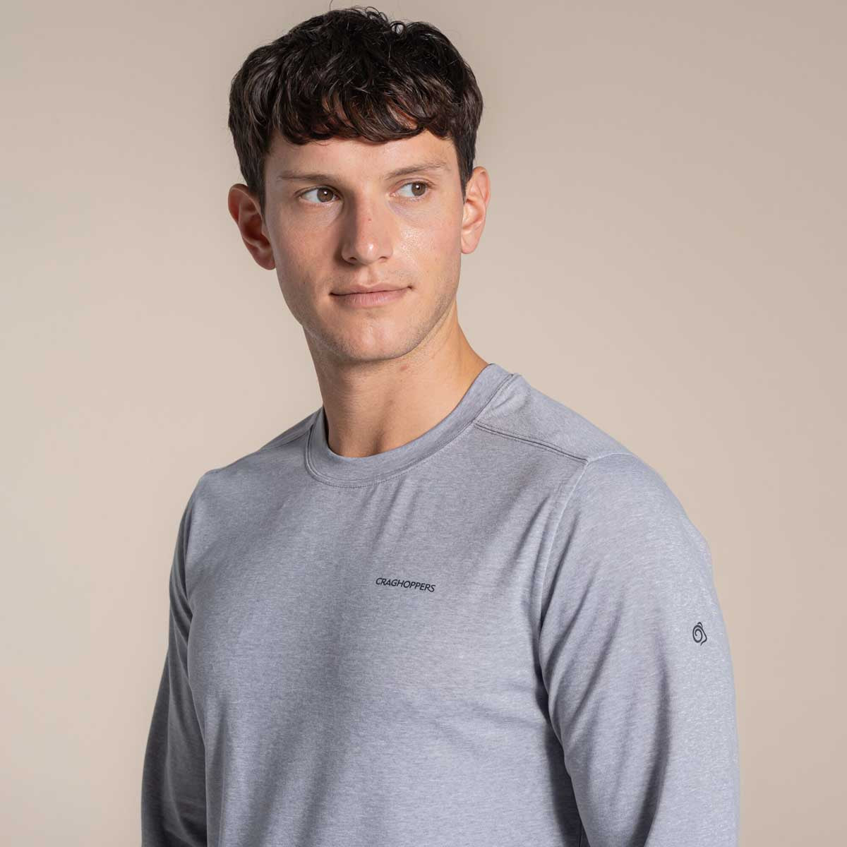 Craghoppers NosiLife Abel Long Sleeved T-Shirt - Soft Grey Marl Craghoppers NosiLife Abel Long Sleeved T-Shirt - Soft Grey Marl