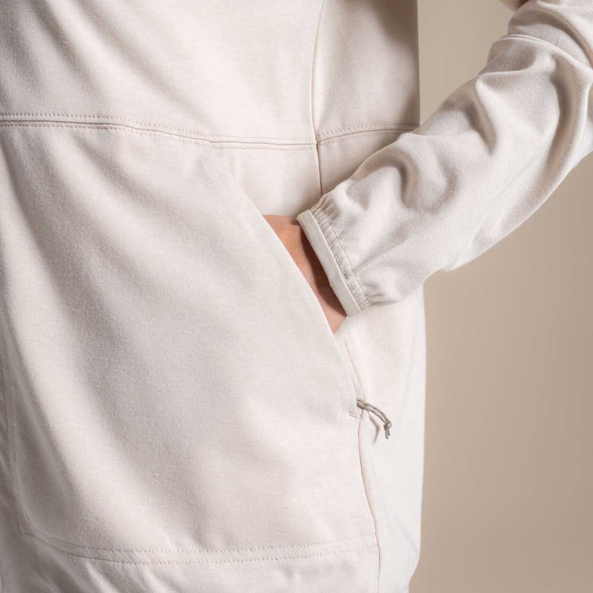 Craghoppers NosiLife Aya Women's Hooded Jacket - Oyster Marl - Pocket Craghoppers NosiLife Aya Women's Hooded Jacket - Oyster Marl - Pocket