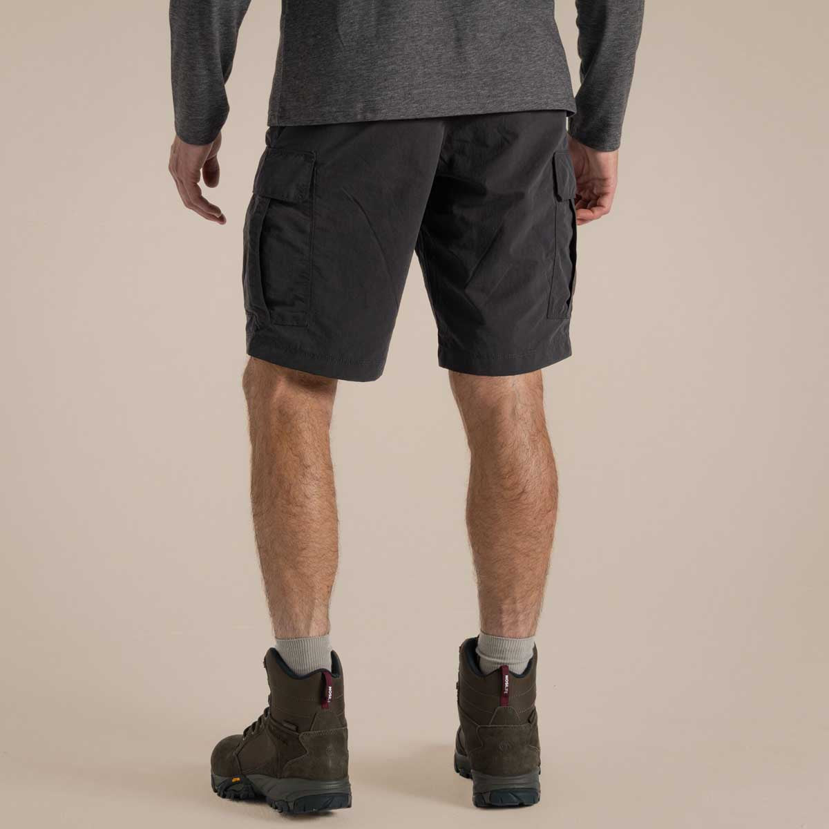 Craghoppers NosiLife Cargo Short III - Black Pepper - Rear Craghoppers NosiLife Cargo Short III - Black Pepper - Rear