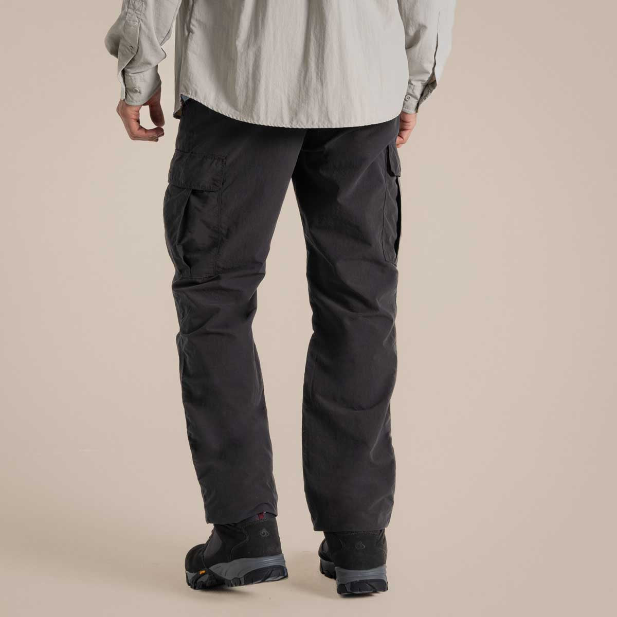Craghoppers NosiLife Cargo Trouser III - Black Pepper - Rear Craghoppers NosiLife Cargo Trouser III - Black Pepper - Rear