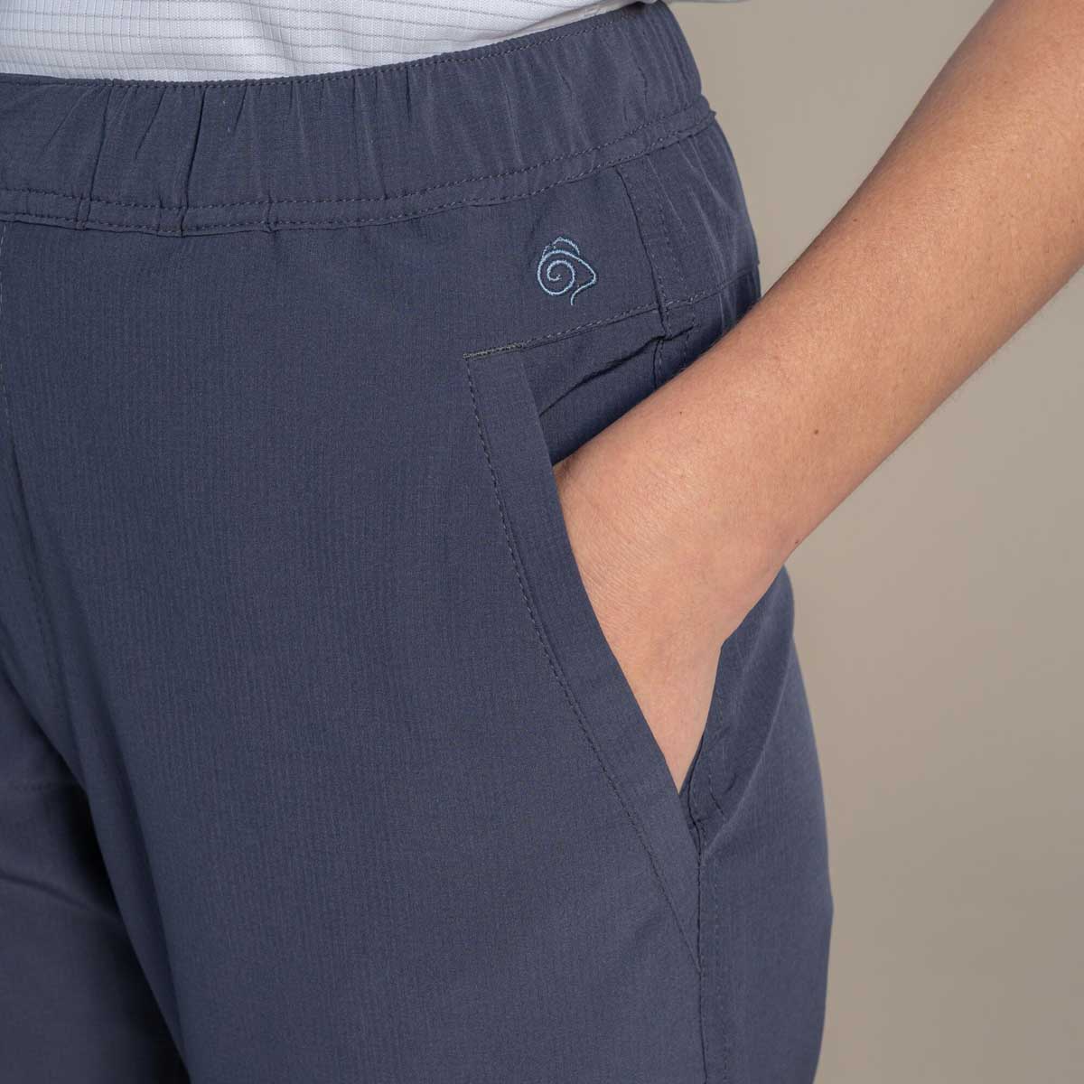 Craghoppers NosiLife Lola Women's Trousers - Anthracite - Side Pocket Craghoppers NosiLife Lola Women's Trousers - Anthracite - Side Pocket