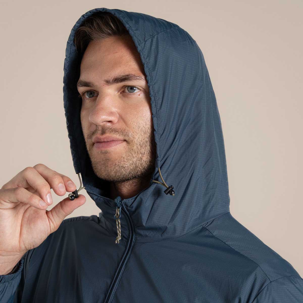 Craghoppers NosiLife Ovis Reversible Jacket - Blue Stone - Hood Craghoppers NosiLife Ovis Reversible Jacket - Blue Stone - Hood