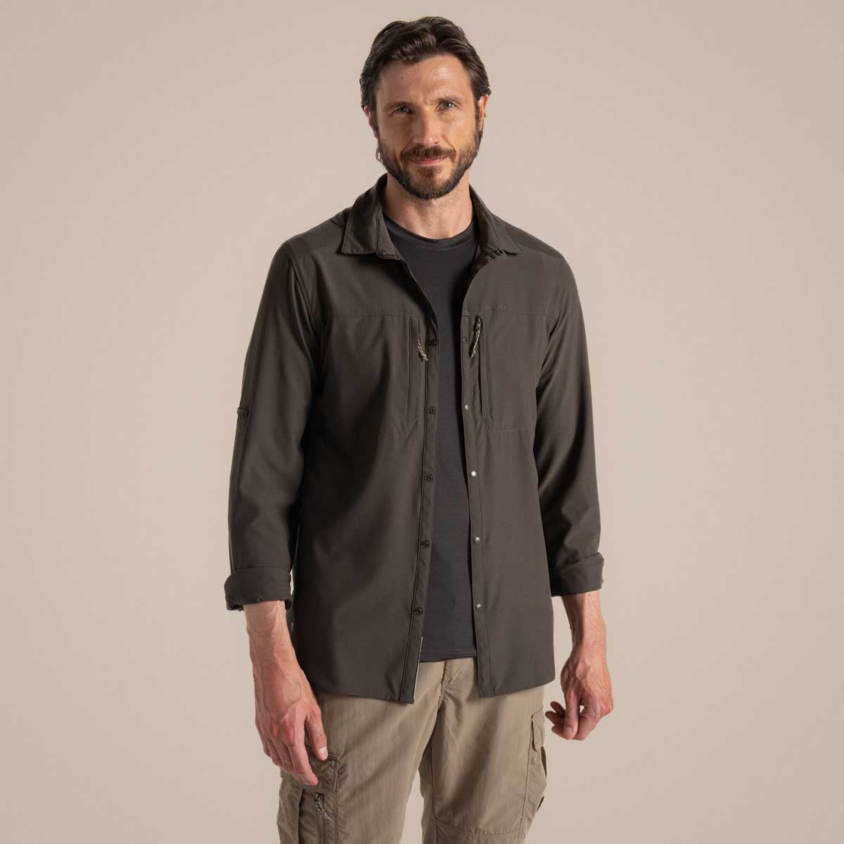 Craghoppers NosiLife Pro Long Sleeved Shirt V - Woodland Green Craghoppers NosiLife Pro Long Sleeved Shirt V - Woodland Green
