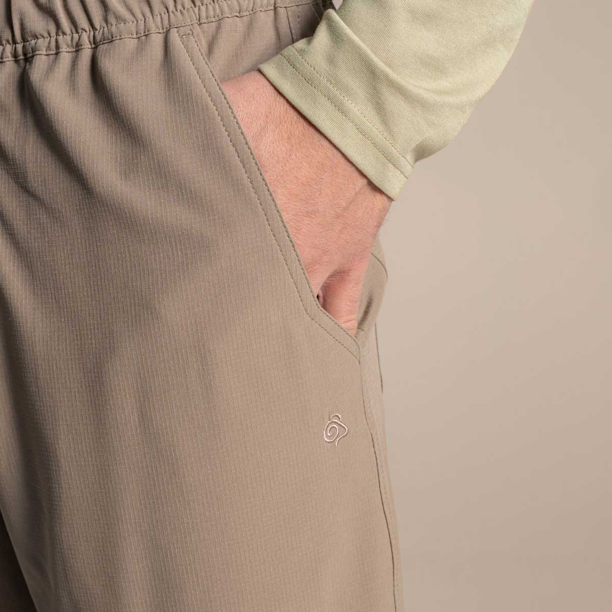 Craghoppers NosiLife Socco Trouser - Pebble - Pocket Craghoppers NosiLife Socco Trouser - Pebble - Pocket