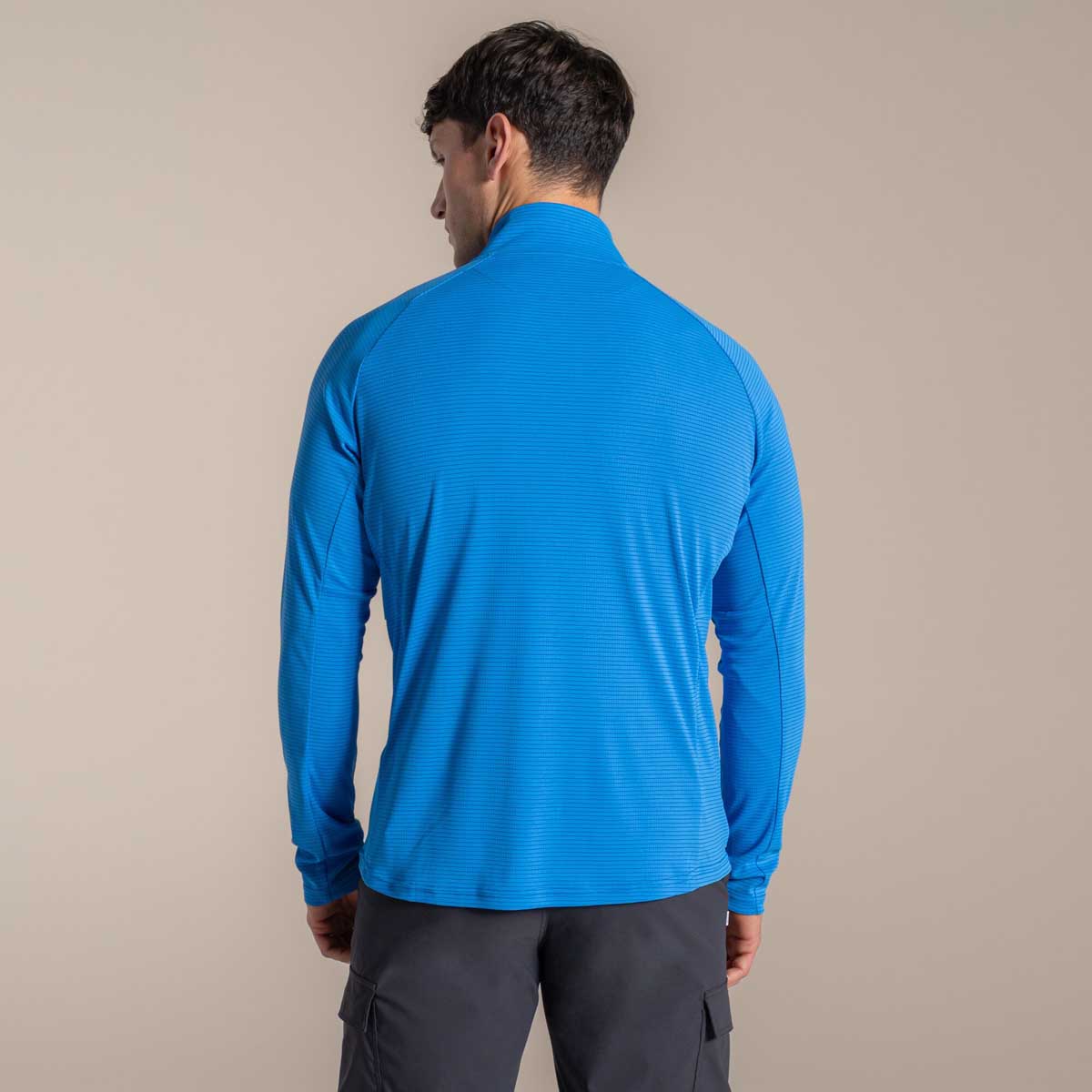 Craghoppers NosiLife Solarshield+ Half Zip - Azure Sky - Rear Craghoppers NosiLife Solarshield+ Half Zip - Azure Sky - Rear