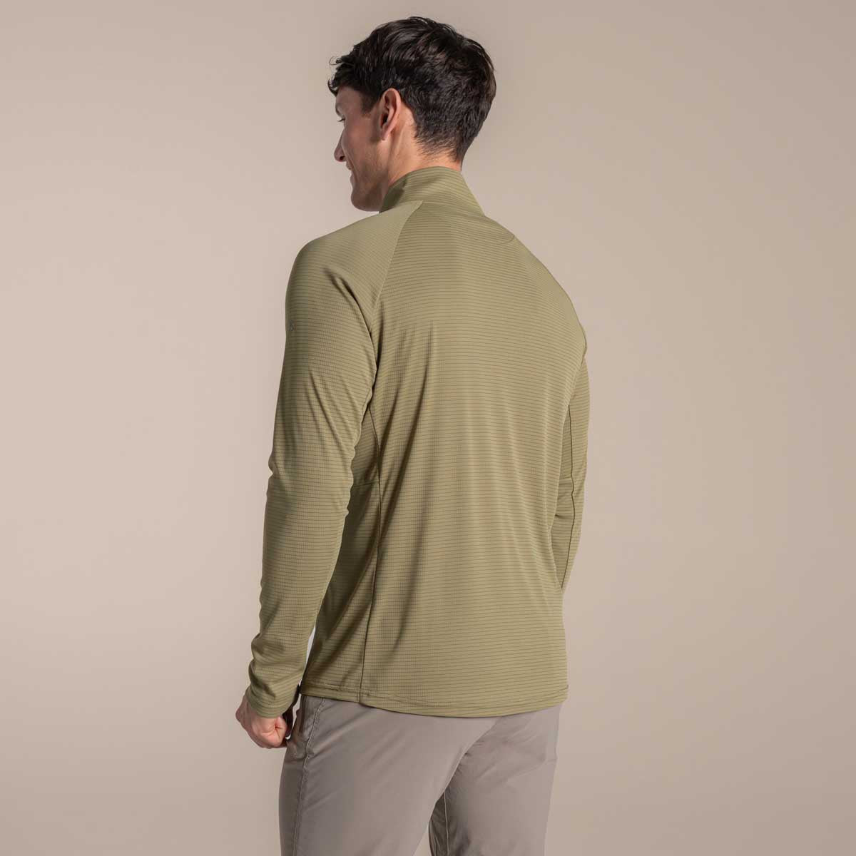Craghoppers NosiLife Solarshield+ Half Zip - Cardamon - Rear Craghoppers NosiLife Solarshield+ Half Zip - Cardamon - Rear