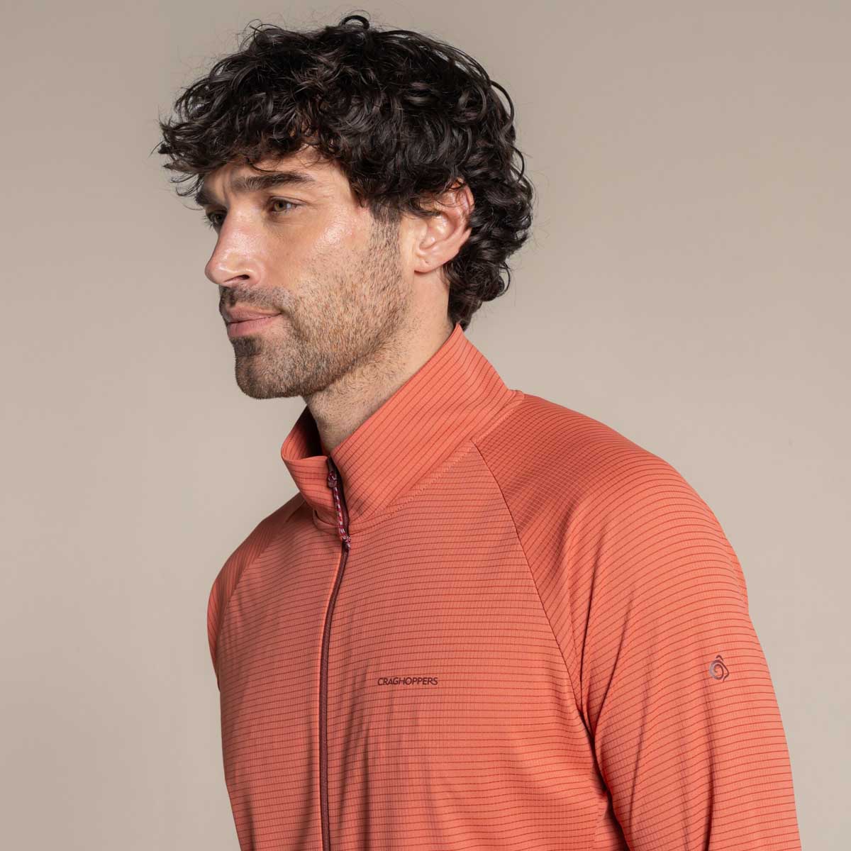 Craghoppers NosiLife Solarshield+ Half Zip - Dark Sahara Craghoppers NosiLife Solarshield+ Half Zip - Dark Sahara
