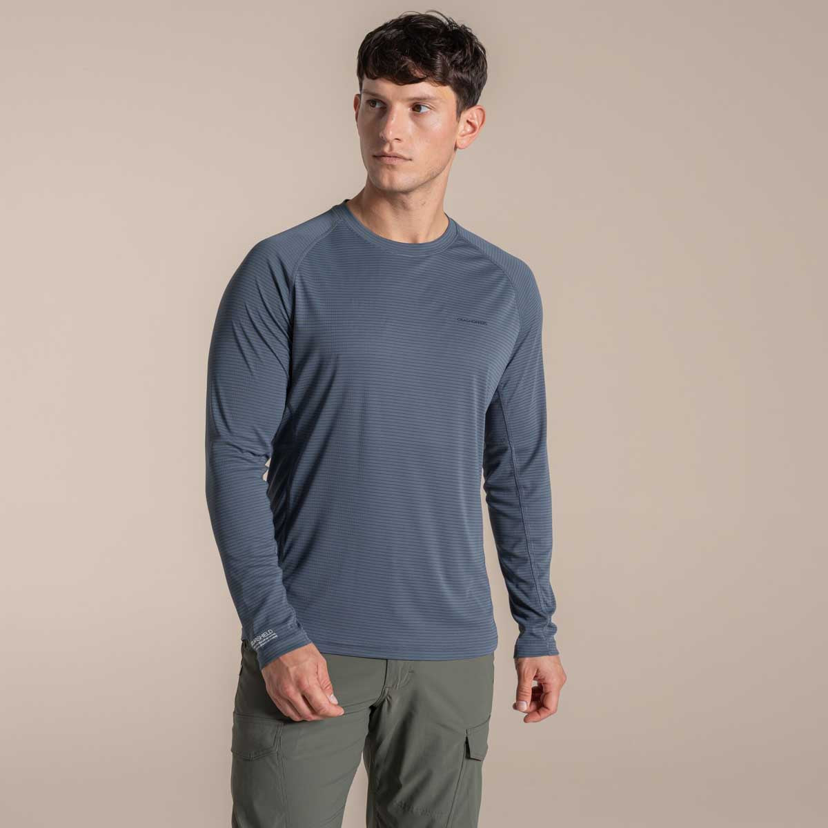 Craghoppers NosiLife Solarshield+ Long Sleeved T-Shirt - Dark Pewter Craghoppers NosiLife Solarshield+ Long Sleeved T-Shirt - Dark Pewter