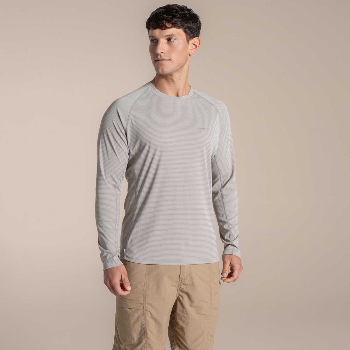 Craghoppers NosiLife Solarshield+ Long Sleeved T-Shirt - Parchment Craghoppers NosiLife Solarshield+ Long Sleeved T-Shirt - Parchment